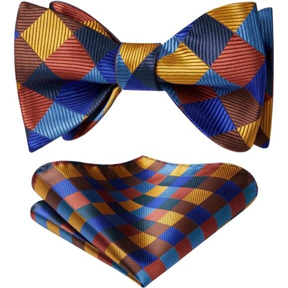 Bow Ties for Men B-02 Orange/N - Picture 1 of 6